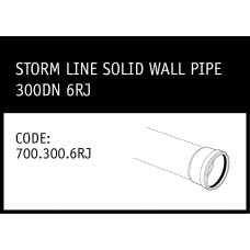 Marley Stormline Solid Wall 300DN Pipe 6RJ - 700.300.6RJ